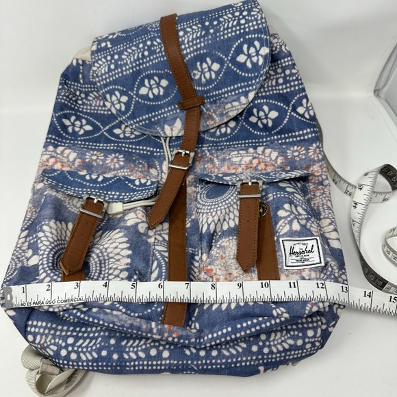 Herschel Supply Company, Backpack, Blue, coral, cream floral print. main image 8